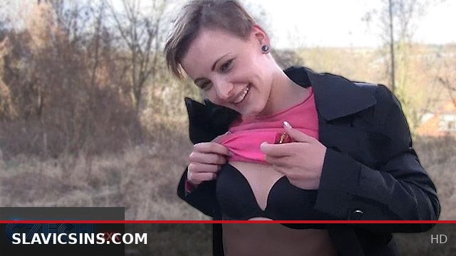 Short-Haired Czech Woman Takes Cash for Car Sex with Stranger