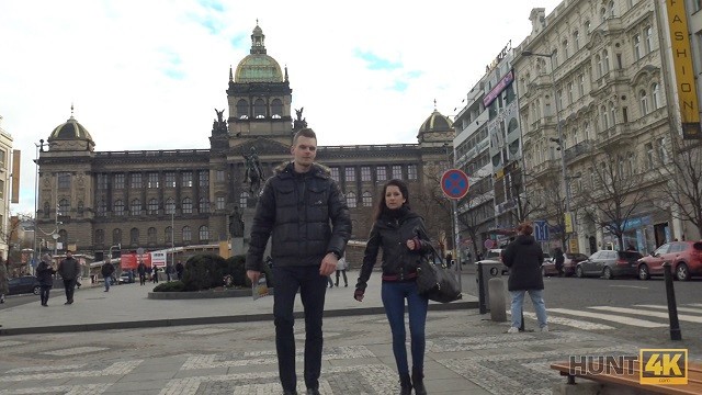 HUNT4K. Hunter meets a cute girl in Prague and fucks her